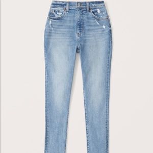 Abercrombie & Fitch Curve Love Super Skinny Ankle High Rise Jeans
